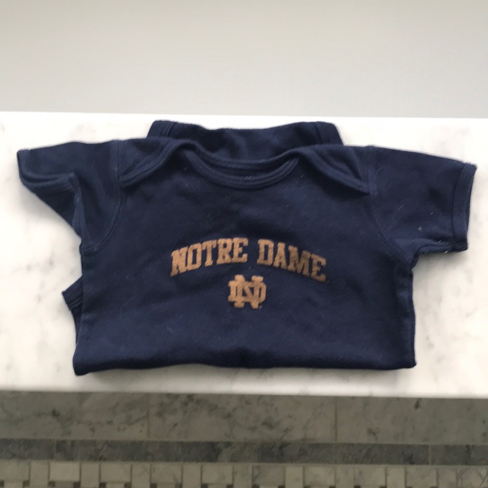Notre Dame onesie 18M